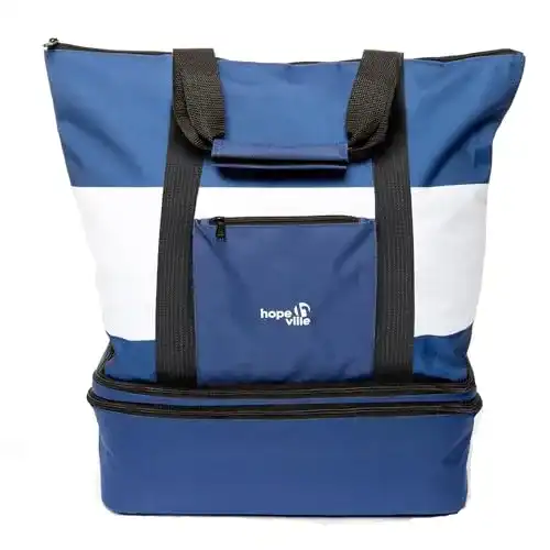 Strandtasche Hopeville große XXL mit Reißverschluss Kühltasche