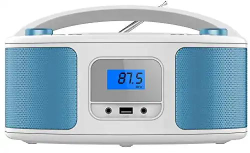 CD-Player Cyberlux Tragbar, Boombox, CD/CD-R, USB, FM Radio