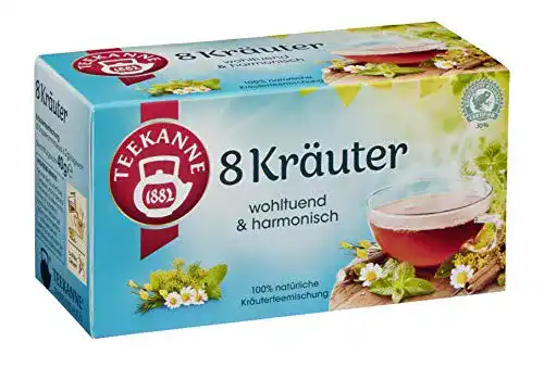 Kräutertee Teekanne – 8 Kräuter, 20 Doppelkammerbeutel, 4er Pack