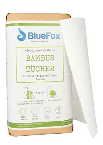 Die beste Bambus-Küchenrolle BlueFox 2er Set, saugstark, reißfest 2026 Test Bestseller Bambus-Küchenrolle BlueFox 2er Set, saugstark, reißfest