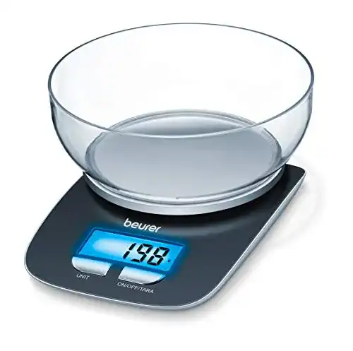 Küchenwaage mit Schüssel Beurer 704.15 KS 25, 3 kg Tragkraft