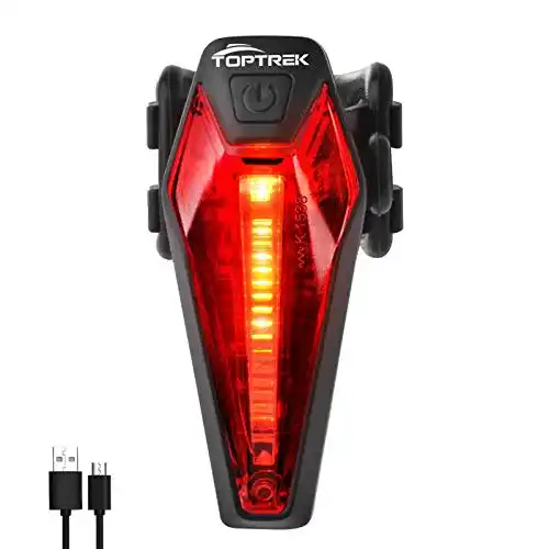 Fahrrad-Rücklicht toptrek Rücklicht Fahrrad CREE LED Fahrradlicht