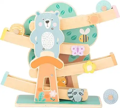 Small-foot-Spielzeug Small Foot Kugelbahn Pastell aus Holz