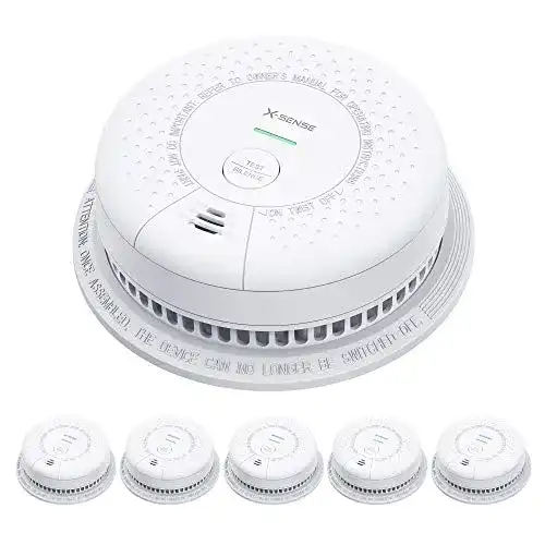 Rauchmelder X-Sense 10 Jahre Batterie, Feueralarm mit LED SD03