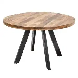 Esstisch rund invicta INTERIOR Massiver Esstisch Iron Craft 120cm