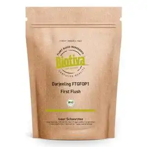 Bio-Schwarztee Biotiva Darjeeling First Flush Bio 250g lose