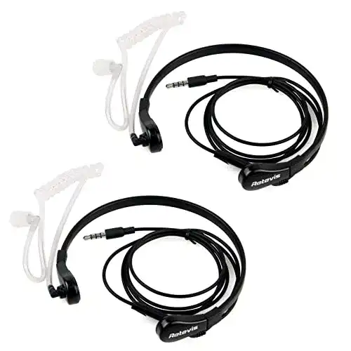 Kehlkopfmikrofon Retevis Halsmikrofon, 1-Pin 3,5 mm Luftzufuhr