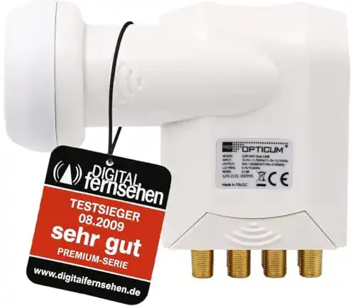 Octo-LNB RED OPTICUM LOP 04H Octo LNB, Digital-LNB 8-fach