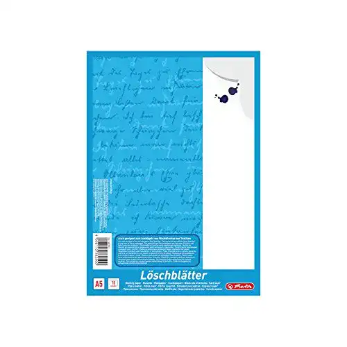 Löschpapier Herlitz 382507 Löschblattblock A5, 10 Blatt