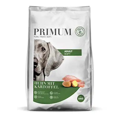 Hundefutter hoher Fleischanteil Primum, Soft Huhn, Kartoffel, 5 kg