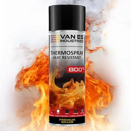 Ofenlack VE-INDUSTRIES Thermolack Spray Auspufflack Schwarz