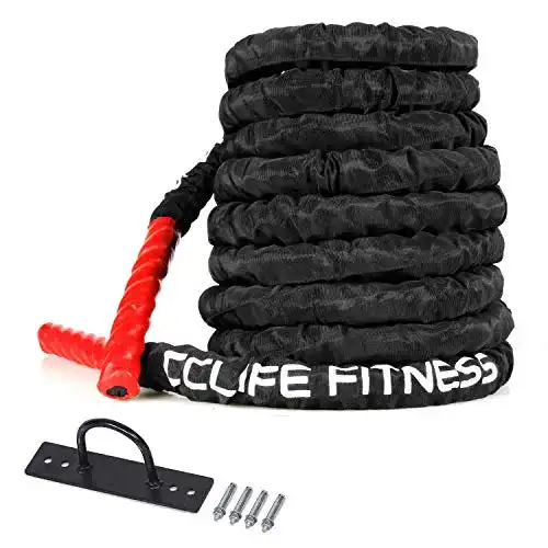 Battle-Rope CCLIFE Battle Ropes Schlachtseil 9m 12m 15m Ø38mm