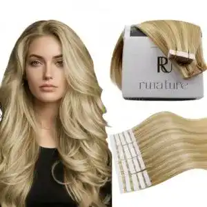 Tape-Extensions RUNATURE Extensions Echthaar Tape Goldblond