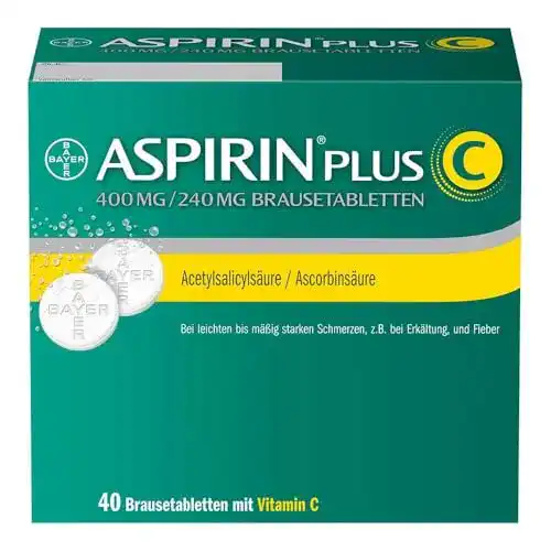 Die beste Grippemittel Aspirin Plus C Brausetabletten, 40 Stück 2026 Test Bestseller Grippemittel Aspirin Plus C Brausetabletten, 40 Stück