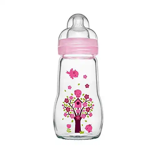 Babyflasche (Glas) MAM Feel Good, 260 ml, mit weiter Öffnung