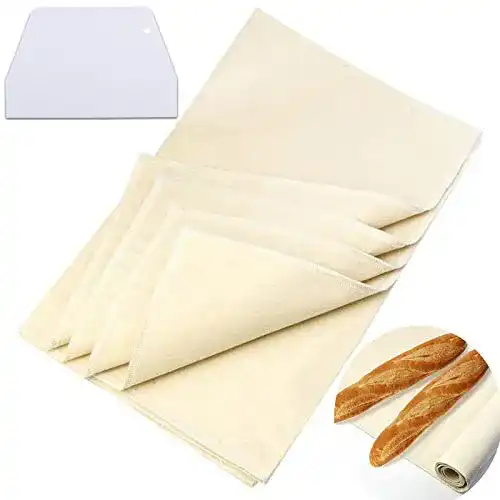 Bäckerleinen LSCAG Teigtuch, Leinentuch Backen, 45x36cm
