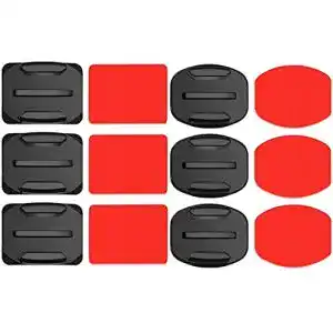 GoPro-Klebehalterung Voarge 6 Pcs Klebehalterung, flach, gebogen