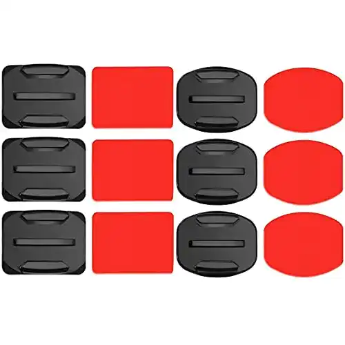 GoPro-Klebehalterung Voarge 6 Pcs Klebehalterung, flach, gebogen