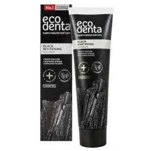 Schwarze Zahnpasta ECODENTA Aktivkohle Zahnpasta, 100ml
