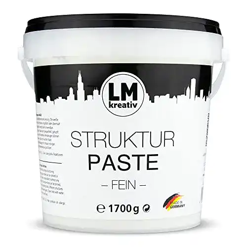 Strukturpaste LM-Kreativ LM fein 1,7 kg im Eimer, Weiß