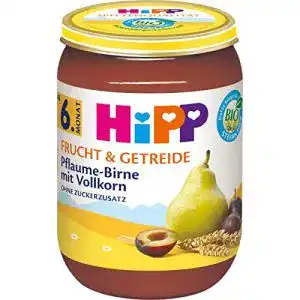 Getreide-Obst-Brei HiPP Pflaume-Birne mit Vollkorn, 6er Pack