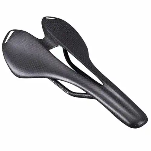 Carbon-Sattel QIKU Rennrad Sattel Fahrradsitz MTB Sattel Schwarz