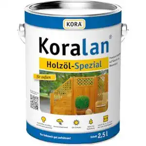 Holzöl Koralan Spezial Öl UV-Schutz Außenöl Natur 2,5L