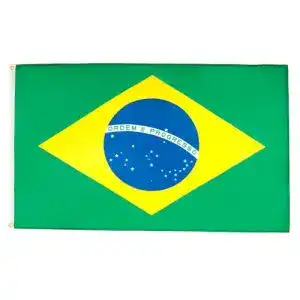 Brasilien-Flagge AZ FLAG Flagge BRASILIEN 90x60cm