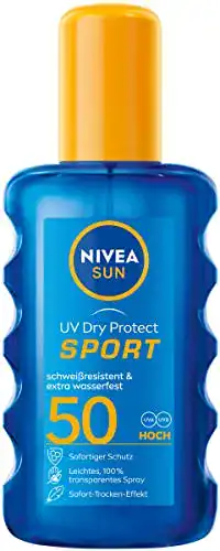 Sonnencreme LSF 50 NIVEA SUN UV Dry Protect Sport LSF 50
