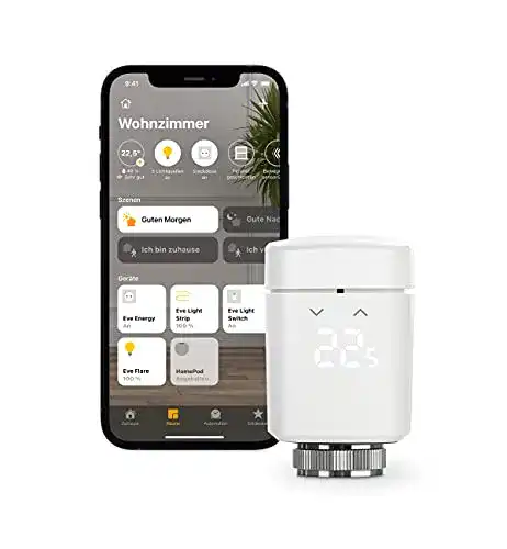 Smart-Home-Heizkörperthermostat Eve Thermo, einfach installiert