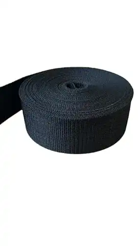 Gurtband GGM 10m PP, 1,4mm stark, schwarz (UV) 40mm