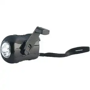 Dynamo-Taschenlampe Lunartec Kurbeltaschenlampe mit 3 LEDs