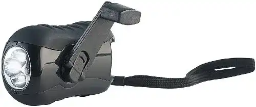Dynamo-Taschenlampe Lunartec Kurbeltaschenlampe mit 3 LEDs