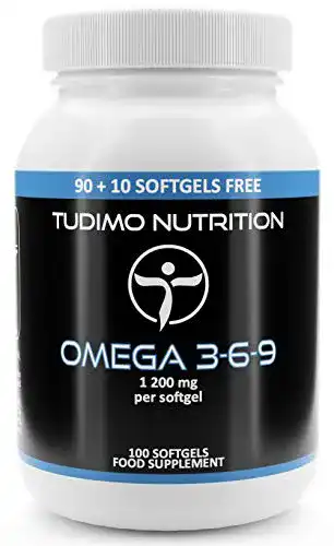 Borretschöl-Kapseln TUDIMO Omega 3 6 9 Kapseln, 100 Stück