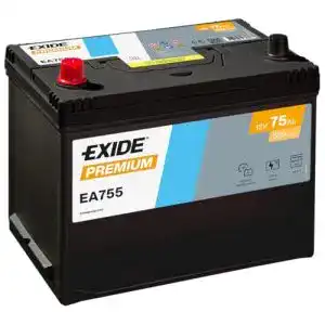 Autobatterie 75Ah Exide EA755 Starterbatterie 12V