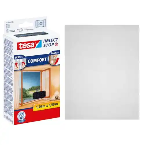 Fliegengitter tesa Insect Stop COMFORT für Fenster 130 x 150 cm