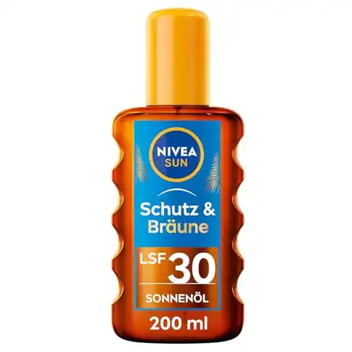 Nivea-Sonnencreme NIVEA SUN Schutz & Bräune Sonnenöl LSF 30