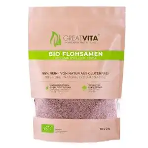 Flohsamen Mea Vita MeaVita Bio , 99% rein, 1000g im Beutel