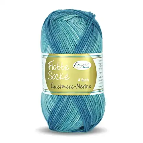 Kaschmir-Wolle Rellana Flotte Socke Cashmere Merino Fb. 1323