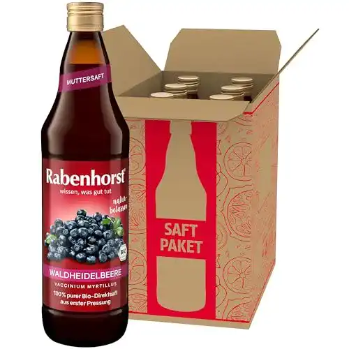 Rabenhorst-Saft Rabenhorst Waldheidelbeere Muttersaft BIO, 6er