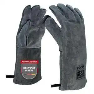 Grillhandschuhe (Leder) FOOD & BEST FRIENDS EST 1919