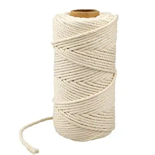 Die beste Baumwollseil KINGLAKE Makramee-Schnur aus Baumwolle, 4 mm 2026 Test Bestseller Baumwollseil KINGLAKE Makramee-Schnur aus Baumwolle, 4 mm