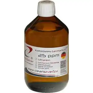 Kolloidales Germanium CleanSilver 25 ppm 500ml, Ultrarein
