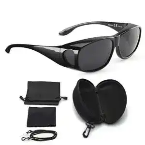 Fahrradbrille für Brillenträger FALINGO Sonnenüberbrille Überzieh