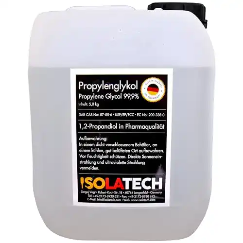 Die beste Propylenglykol ISOLATECH 5L-Kanister, 99,9% in Pharmaqualität 2026 Test Bestseller Propylenglykol ISOLATECH 5L-Kanister, 99,9% in Pharmaqualität