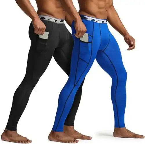 Kompressions-Laufhose Herren TSLA Herren Dri Fit