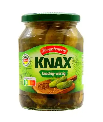 Spreewaldgurken Hengstenberg Knax Gewürzgurken, 330gr – 6x
