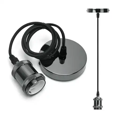 Lampenfassung Aigostar Metall E27 Vintage mit Kabel