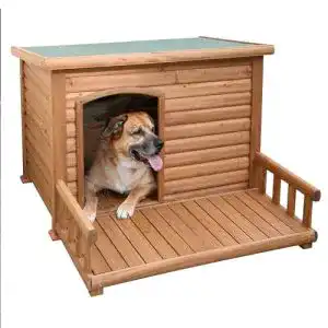 Hundehütte Kerbl mit Terrasse, 113 x 127 x 83 cm