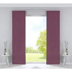 Schiebevorhang Gardinenbox 2er Set Flächenvorhänge 245×60 cm